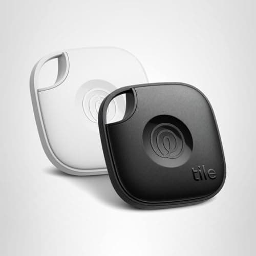 Life360 Tile - Bluetooth Tracker, Keys Finder and Item Locator for Keys, Bags and More. Phone Finder. Both iOS and Android Compatible. 2-Pack (Black/White) 9
