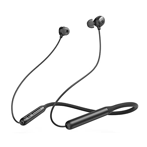 Soundcore by Anker Life U2i Wireless Neckband Headphones, 10mm Drivers with BassUp Technology, 24H Playtime, AI-Enhanced Calls, Foldable and Lightweight, IPX5 Water-Resistant, Secure Fit, Bluetooth 5