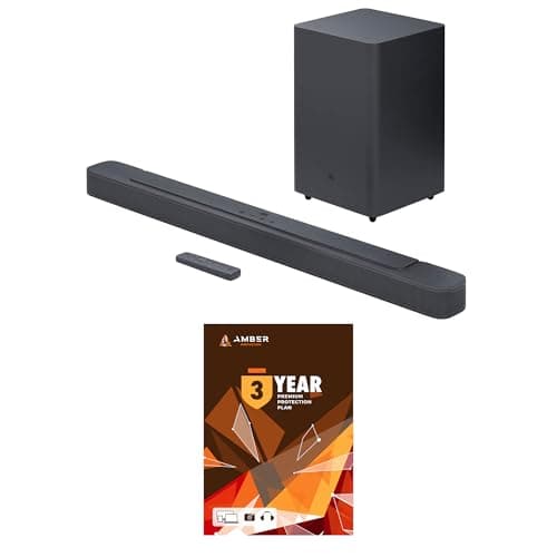JBL BAR-2-1-DEEP-BASS-MK2 2.1ch Soundbar and Subwoofer with Dolby Digital and 3 Year Amber Protection Plan (2022)