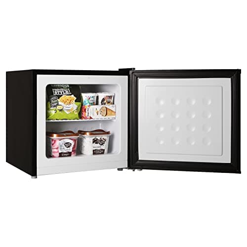 R.W.FLAME Mini Small Freezer Upright, 1.2 Cu.ft Portable Compact Freezers, Adjustable Thermostat, Low Noise, Perfert for Countertop/Under Counter/Bedroom/Home/Dorms/Apartment/Office (Black) 9