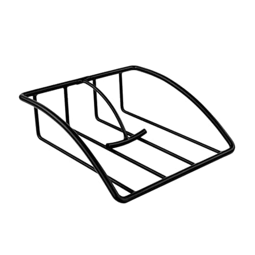 Spectrum Euro Napkin Holder for Table Kitchen Organizer for Counter Dining Room Table, Modern Sturdy Metal Flat Napkin Dispenser with Weighted Tension Arm Home Storage for Paper Cocktail Napkin, Black