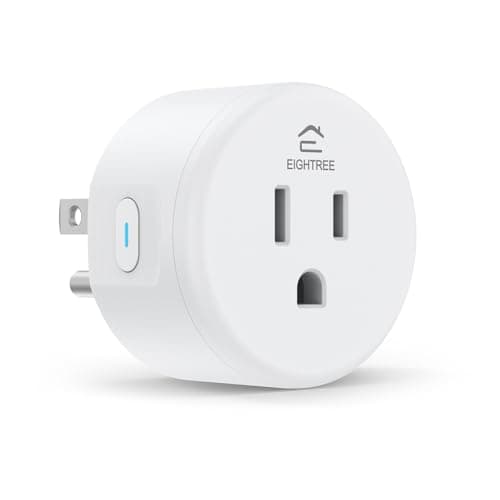 EIGHTREE Smart Plug, Smart Home WiFi Outlet Compatible with Alexa & Google Home, Smart Socket with Remote Control & Timer Function, 2.4GHz WiFi Only