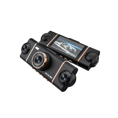 4 Channel 360° Dash Cam Front Rear Inside & Left Right