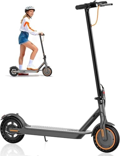 VOLPAM Electric Scooter, 19 MPH Top Speed, 350W Powerful Motor, 17-23 Miles Long Range, Dual Braking, Max Load 264 lbs