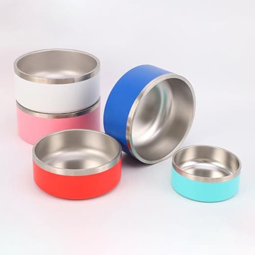 Personalized Dog Cat Bowl with Name,Custom Stainless Steel Non Slip Food and Water Dishes,Laser Engraved Pet Bowl 6