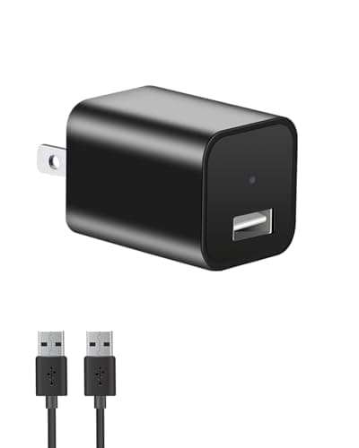 Hidden Camera Charger,1080P Small Wall Charger Hidden Cameras with Motion Detection Loop Recording Indoor Security Camera Baby Monitor Surveilance Spy Cam No WiFi No Audio