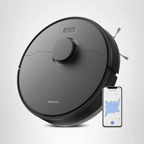 DREAME D9 Max Gen 2 Robot Vacuum and Mop Combo, LDS Navigation, 6000Pa Strong Suction Power, 240mins Runtime, 2-in-1 Sweep and Mop, WiFi, APP, Voice Control 8