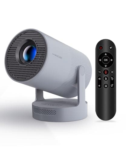 【Electric Focus】Magcubic Mini Projector 4K Support, Smart Projector with WiFi 6 and Bluetooth 5.4, 5W Soundbase Speaker, 180° Rotation, Portable Proyector for Home Theater