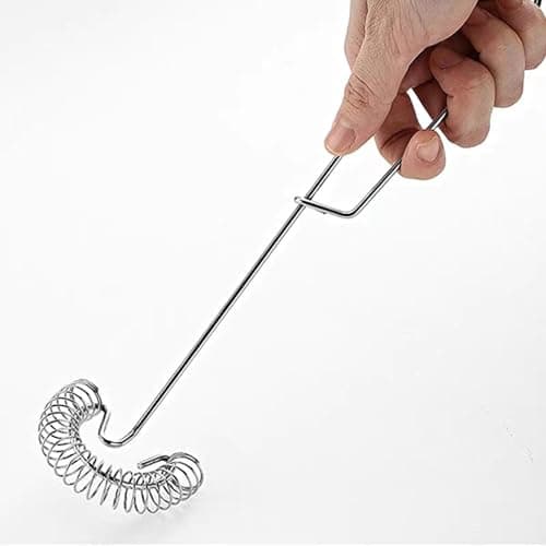 LGNOVQ 2 Pack Stainless Steel Spring Coil & Flat Whisks - Scandinavian Handheld Design for Eggs, Cream, Sauces, Gravy - Spiral Whipper Blender Beater Cooking Tools 5