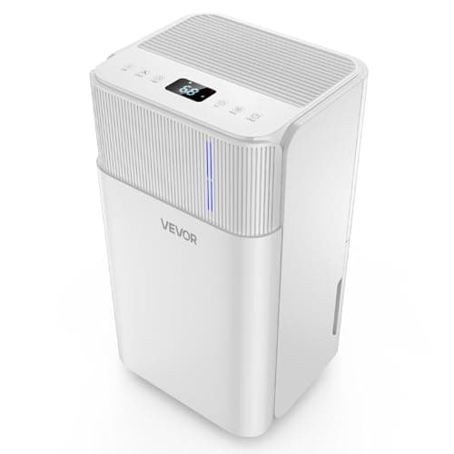 VEVOR 30 Pints Dehumidifier for Home & Basement, 1500 Sq.Ft Large CoverageDrain Hose for Commercial & Industrial Use, Smart Humidity Control, Low Noise for Large Rooms, Warehouses, Bedrooms & Storage