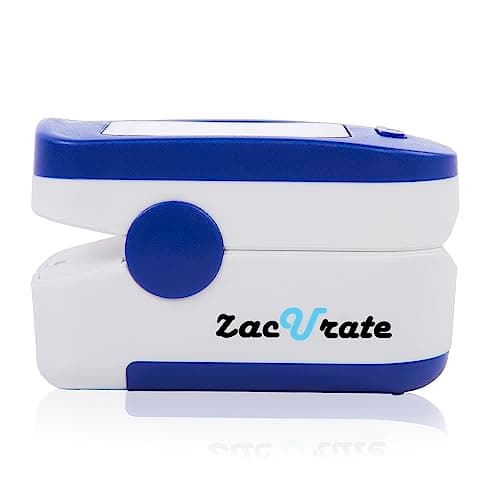 Zacurate 500BL Fingertip Pulse Oximeter Blood Oxygen Saturation Monitor with Batteries Included (Navy Blue) 5