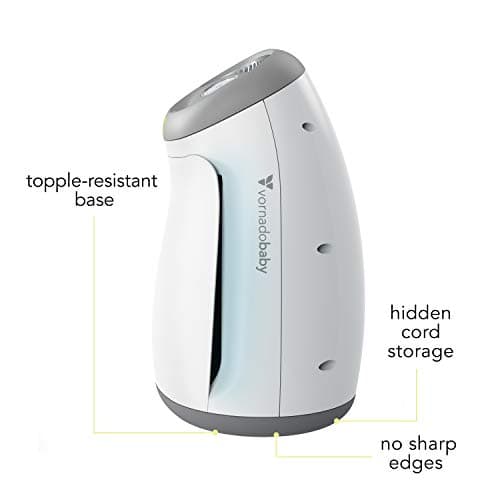 Vornadobaby Purio Nursery Air Purifier with True HEPA Filter, Safety Features, and Soothing Glow, White 6