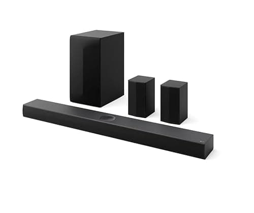 LG S70TR Soundbar with Dolby Atmos ans Rear Surround Speakers 5.1.1 Channel, Perfectly Matches The QNED TV, Sound 3D, Auto Power, Wireless Dolby Atmos, True Wireless connectivity, Wow Orchestra