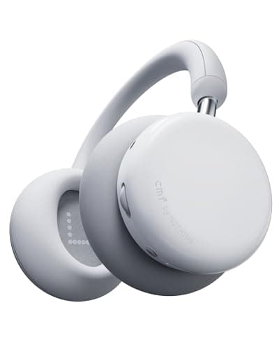 CMF by Nothing Headphone Pro Active Noise Canceling Wireless Headphones Bluetooth 5.4 Over The Ear Headset, 50H ANC Playtime, Bass&Treble Slider, Custom EQ&Spatial Audio, Hi-Res LDAC, Light Grey