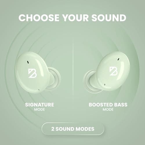 Back Bay Audio Tempo 30 Wireless Earbuds for Small Ears - Award-Winning Sound, Sweatproof Bluetooth Earbuds, Comfortable Ear Buds for Women, Green Earphones Small Ear Canals, Long Battery Headphones 5