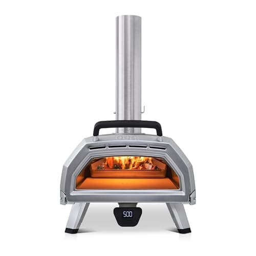 Ooni Karu 16 Multi-Fuel Outdoor Pizza Oven - Wood and Gas Fired Oven - Outdoor Cooking Pizza Oven - Fire and Stonebaked Pizza Oven for Authentic Homemade Pizzas - Dual Fuel Pizza Maker