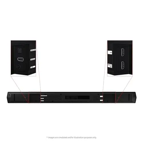 Samsung HW-B550D 3.1 ch Soundbar w/ Dolby Audio, Surround Sound expansion, Bass Boost, Adaptive Sound, DTS Virtual:X, Wireless Subwoofer, 2024 11