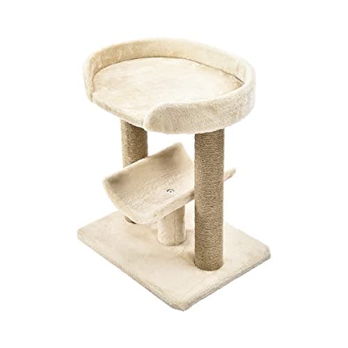 Amazon Basics Multi- Platform Cat Tree with Scratching Post for Indoor Cats up to 25lbs, 18 x 14 x 22 Inches, Beige 6