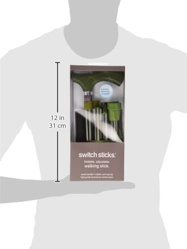Switch Sticks Walking Cane for Men or Women, Foldable and Adjustable from 32-37 Inches, FSA and HSA Eligible, Huntington 7