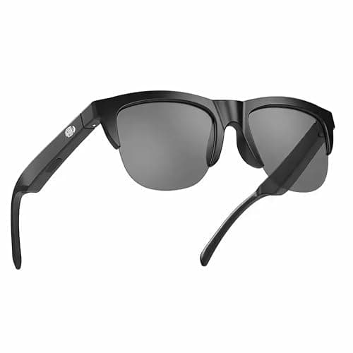 F06 Smart Glasses Open Ear Bluetooth Sunglasses for Men Women 5.3 Bluetooth Smart Sunslasses Touch Control Music Calling with UV Filtered Lenses, Storage Case for Outdoor Running Cycling