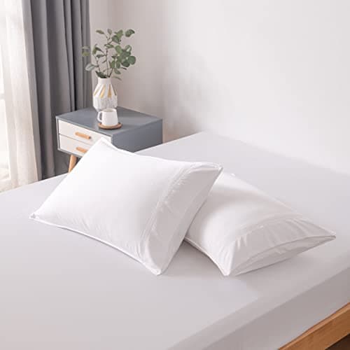 Bella Coterie | Luxury Bamboo Viscose King Size Pillowcase Set | 100% Organically Grown | Ultra Soft | Cooling | 2 Pcs [White]
