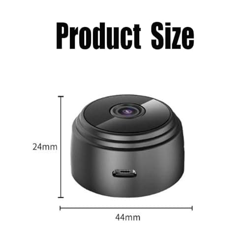 Security Camera, Mini 1080p HD Wireless Cam with Audio for Indoor/Outdoor Surveillance, Ideal for Monitoring 6