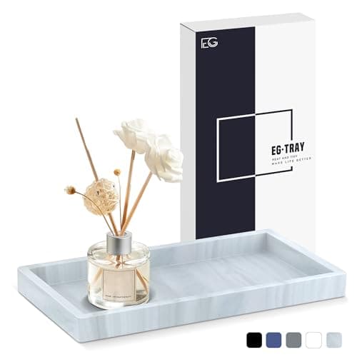 Bathroom Vanity Tray,Thick Original Silicone Soap Dispenser Tray,EGWON Shatterproof Toilet Tank Tray Vanity Tray for Dresser Tops,Bathroom for Perfume,Soap Bottle