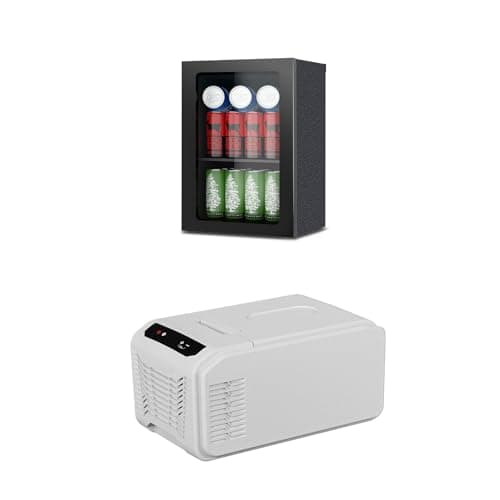 DollarDash Compact 15QT Car Beverage Fridge With Adjustable Shelves