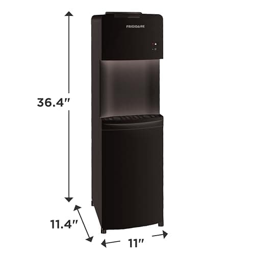 Frigidaire EFWC498 - Top Loading Cooler Dispenser -Hot & Cold Water - Child Safety Lock - Innovative Slim & Sleek Design, Holds 3 or 5 Gallon Bottles - Black 5
