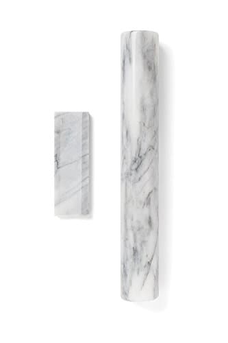 Fox Run French Marble Rolling Pin with Base, White, 3 x 12 x 3 inches 5