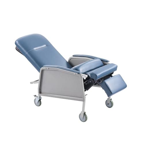 VEVOR Geri Chair Recliner, 3-Position Reclining Geri Chair, Movable Medical Recliner Chairs with 4 Wheels, Soft Padded Seat & Detachable Tray, Ideal for Hospital, Nursing Home, and Geriatric Home Care 11