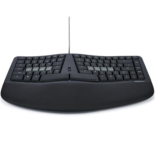 KINESIS mWave Ergonomic Keyboard for PC (Black) | Mechanical Switches | Bluetooth & USB | Programmable | Backlit | Windows Modifiers & Hotkeys 7