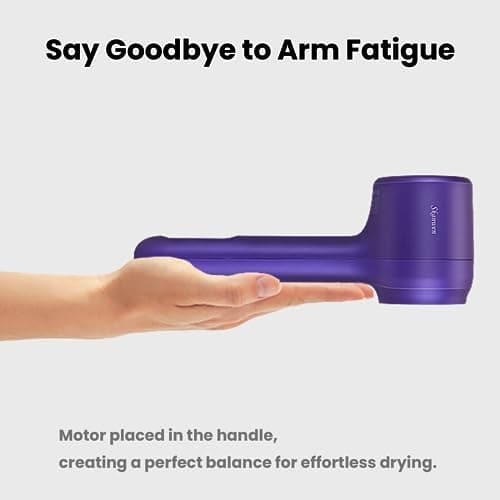 SKANWEN Hair Dryer, Negative Ionic Blow Dryer with 110, 000 RPM Brushless Motor for Fast Drying, Noise Reduction Design/Constant Heat Control with Magnetic Nozzle, for Home, Salon (Indigo Blue) 7