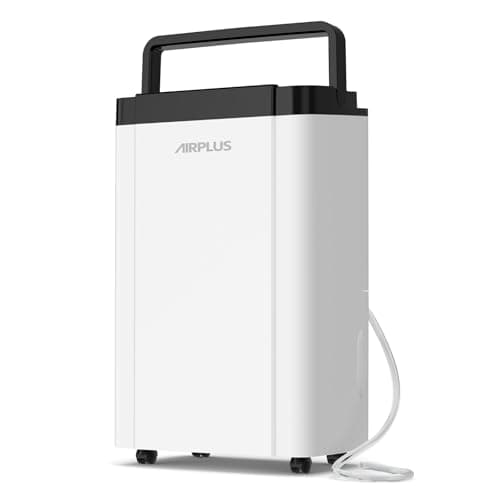 AIRPLUS 4500 Sq.Ft 70 Pint Dehumidifier for Basements,0.8gallon Water Tank,Smart Dehumidifiers for Home,Dehumidifier with Drain Hose for garage,basement,bathroom