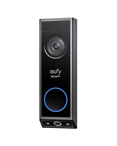 eufy Security Video Doorbell E340, Dual Cameras with Delivery Guard, 2K Full HD and Color Night Vision, Wired or Battery Powered, HomeBase S380 Compatible, No Monthly Fee (Renewed)