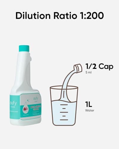 eufy Robot Vacuum Omni C20 with All-in-One Station RoboVac Hard Floor Cleaning Solution (2 Bottles) 8