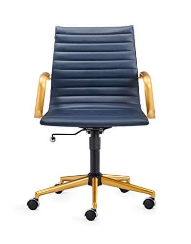 Hioryllks Blue Gold Office Chair - Modern Ergonomic Desk Chair (3011) 5