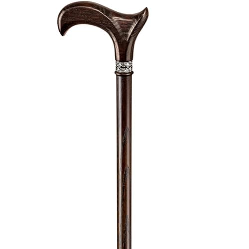 Asterom Walking Cane - Handmade, Ergonomic, Canes for Men - Wooden Walking Sticks for Seniors, Unique, Cool (Walnut, 36 Inches) 6