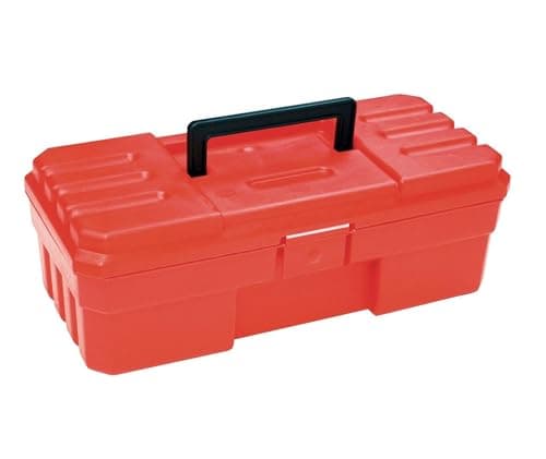 Akro-Mils 12-Inch ProBox Plastic Toolbox for Tools, Hobby or Craft Storage Toolbox, Model 09912, (12-Inch x 5-1/2-Inch x 4-Inch), Red