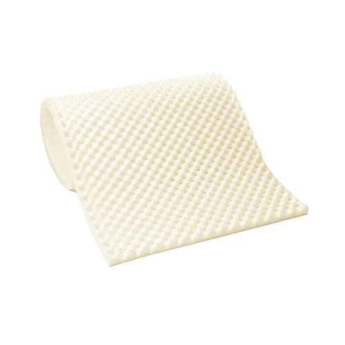 Greaton Breathable 1-inch Convoluted Egg Shell Foam Mattress Topper | Toppers for Mattresses Adds Ultimate Comfort, Reduces Back Pain, Perfect Body Support, Maintain Proper Posture, Queen, White