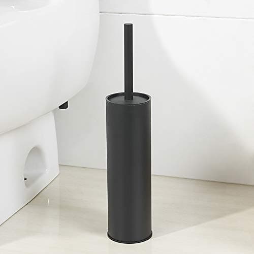 BGL Stainless Steel Toilet Brush with Holder, 2 Black Bristle Heads 8