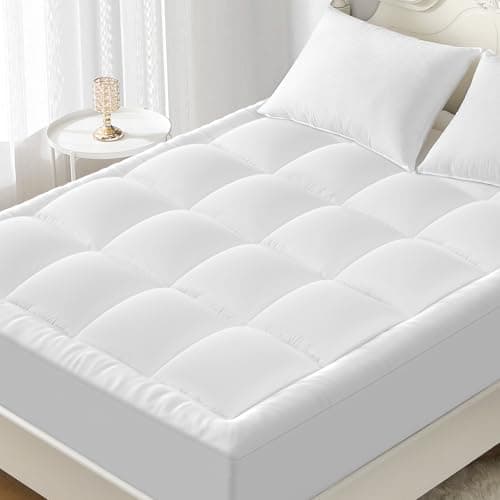 YUGYVOB Queen Mattress Topper Extra Thick, Cooling, and Breathable Mattress Pad 8-21" Deep Pocket Soft Down Alternative Fill