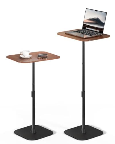 Viozon Floor Laptop Stand for Bed,Laptop Table, Small & Portable Standing Desk with Adjustable Height 26.7"-36.62", Quick Installation for Office,Conference Room, Living Room,Home Office,Bed/Sofa Side