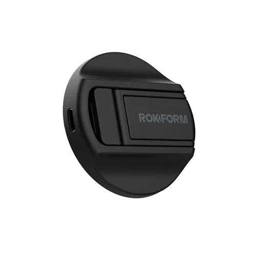 Rokform - Magnetic Wireless Charger with Stand, Includes USB-C to USB-C Cable, Up to 7.5W Charging Power (Black)