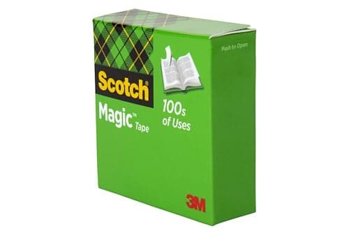 Scotch Magic Tape Desktop Dispenser, 6 Rolls of 3/4" x 1000" Each Plus 1 Desktop Tape Dispenser, Great for Repair, Wrapping and Office Applications 10