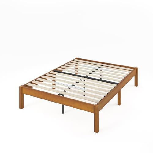 Zinus Ellie 14 Inch Full Bamboo Platform Bed Frame, Wood Slat Support, No Box Spring Needed, Easy Assembly, Brown 13