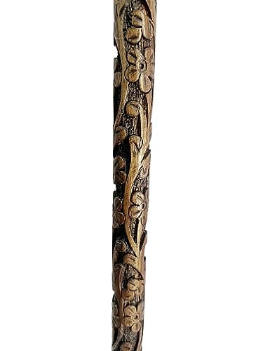 Shaan Nautical “Elegant Wooden Walking Stick with Handcrafted Floral Brass Handle – Stylish Men’s & Women’s Cane for Walking Support, Gifts & Everyday Use” 5