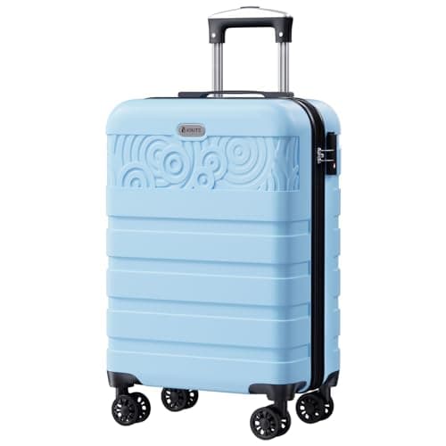Krute Carry On Luggage 20 inch Suitcase with Spinner Wheels Airline Approved Hard Shell Luggages PC ABS TSA Lock Suitcase