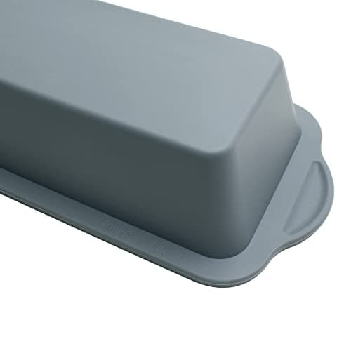 To encounter 9 Inch Silicone Bread and Loaf Pan, 2 Pack Food Grade Nonstick Silicone Molds for Baking Banana Bread, Meat Loaf, Pound Cake, with Metal Reinforced Frame More Strength 9