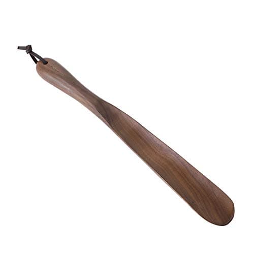 Muso Wood Shoe Horn Long Handle for Seniors,Wooden Shoehorn for Men, Women, Kids,Pregnancy(Walnut 15")